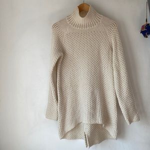 Zara Knit L Wool/Angora Blend Turtle Neck Sweater
